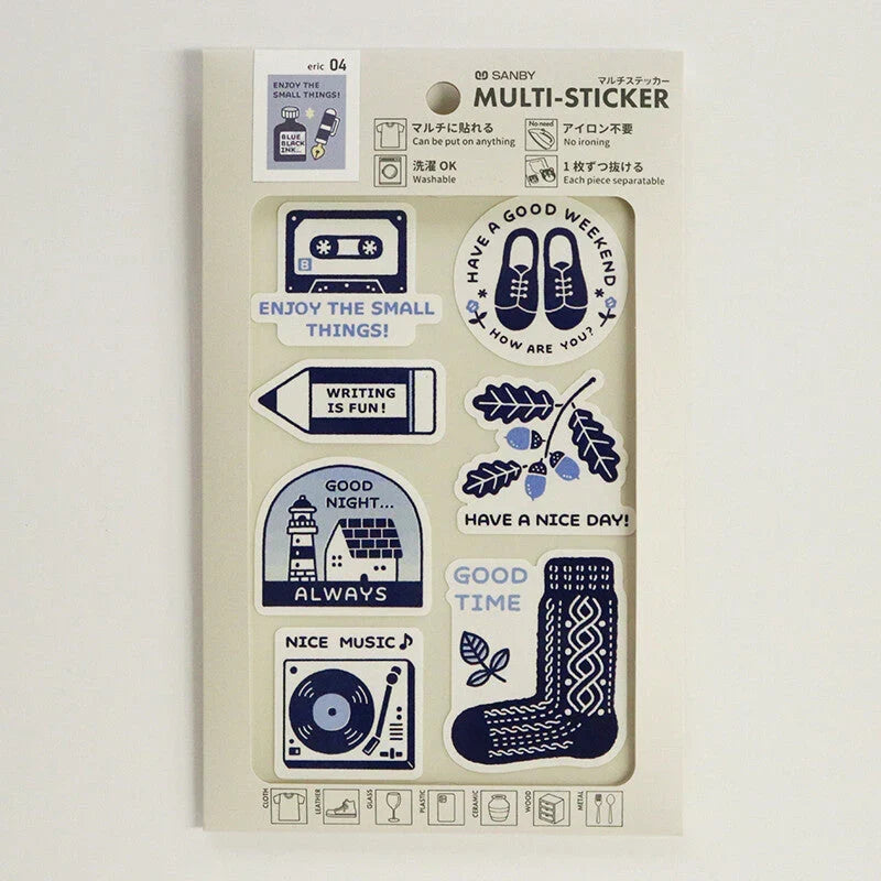 SANBY eric Washable MULTI-STICKER - FAVORITE THING - Default Title by Techo Treats Stationery