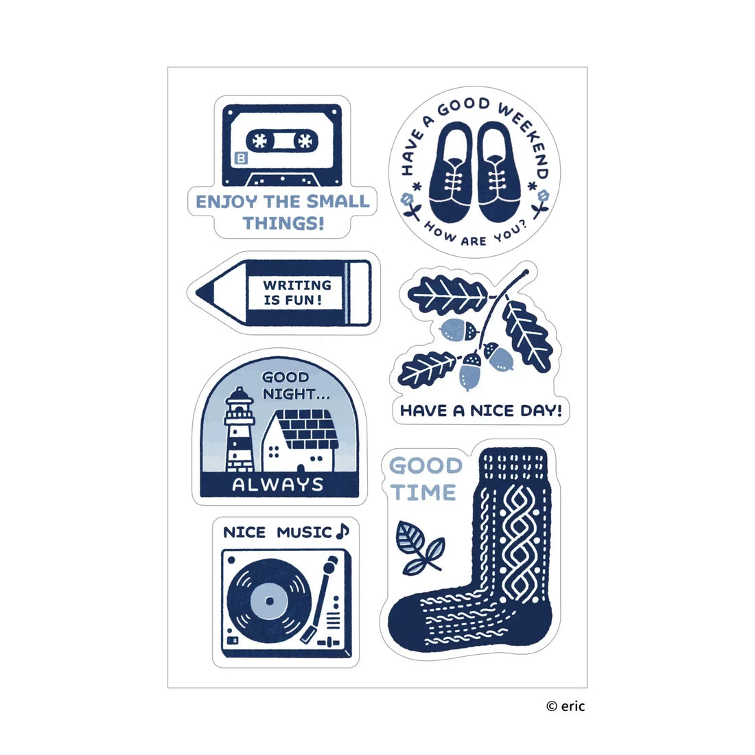 SANBY eric Washable MULTI-STICKER - FAVORITE THING - Default Title by Techo Treats Stationery