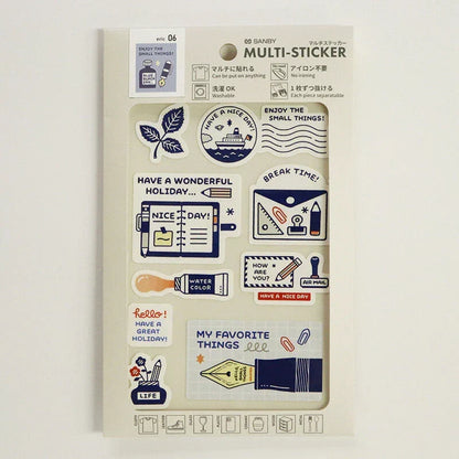SANBY eric Washable MULTI-STICKER - GOOD TIME - Default Title by Techo Treats Stationery