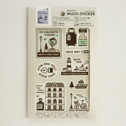 SANBY eric Washable MULTI-STICKER - HAVE FUN - Default Title by Techo Treats Stationery