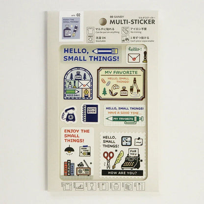 SANBY eric Washable MULTI-STICKER - MY DESK - Default Title by Techo Treats Stationery