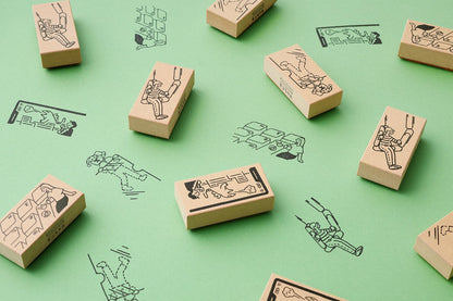 Sankakeru Office Life Rubber Stamp - Keyboard - Techo Treats