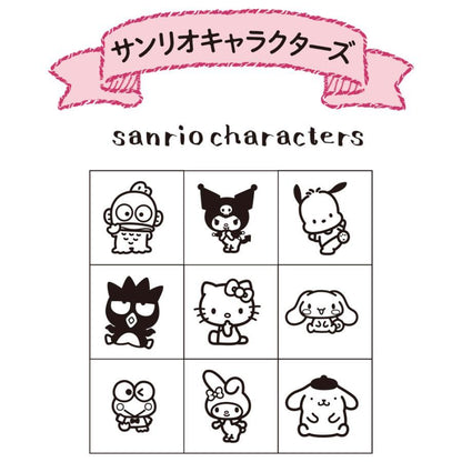 Sanrio Characters Planner Pal Rubber Stamp Set in Clear Case - Techo Treats