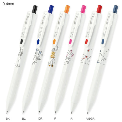 ZEBRA Sarasa R Simple Pop Limited Edition 0.4mm Gel Pen (6 colors)