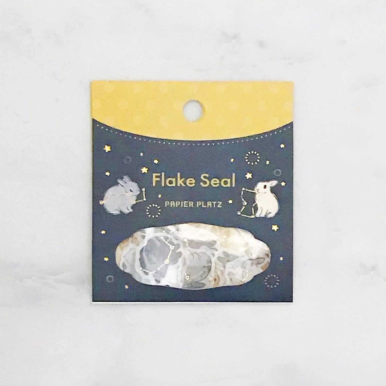 Schinako Moriyama Flake Seal - Constellation and Rabbit - Papier Platz - Default Title by Techo Treats Stationery