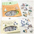 Schinako Moriyama Flake Seal - Rabbit and Wildflowers - Papier Platz - Default Title by Techo Treats Stationery