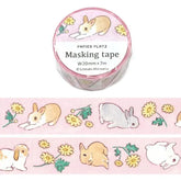 Schinako Moriyama Masking Tape - Rabbit and Chrysanthemum - Papier Platz - Default Title by Techo Treats Stationery