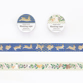 Schinako Moriyama Masking Tape - Running Rabbit - Papier Platz - Default Title by Techo Treats Stationery