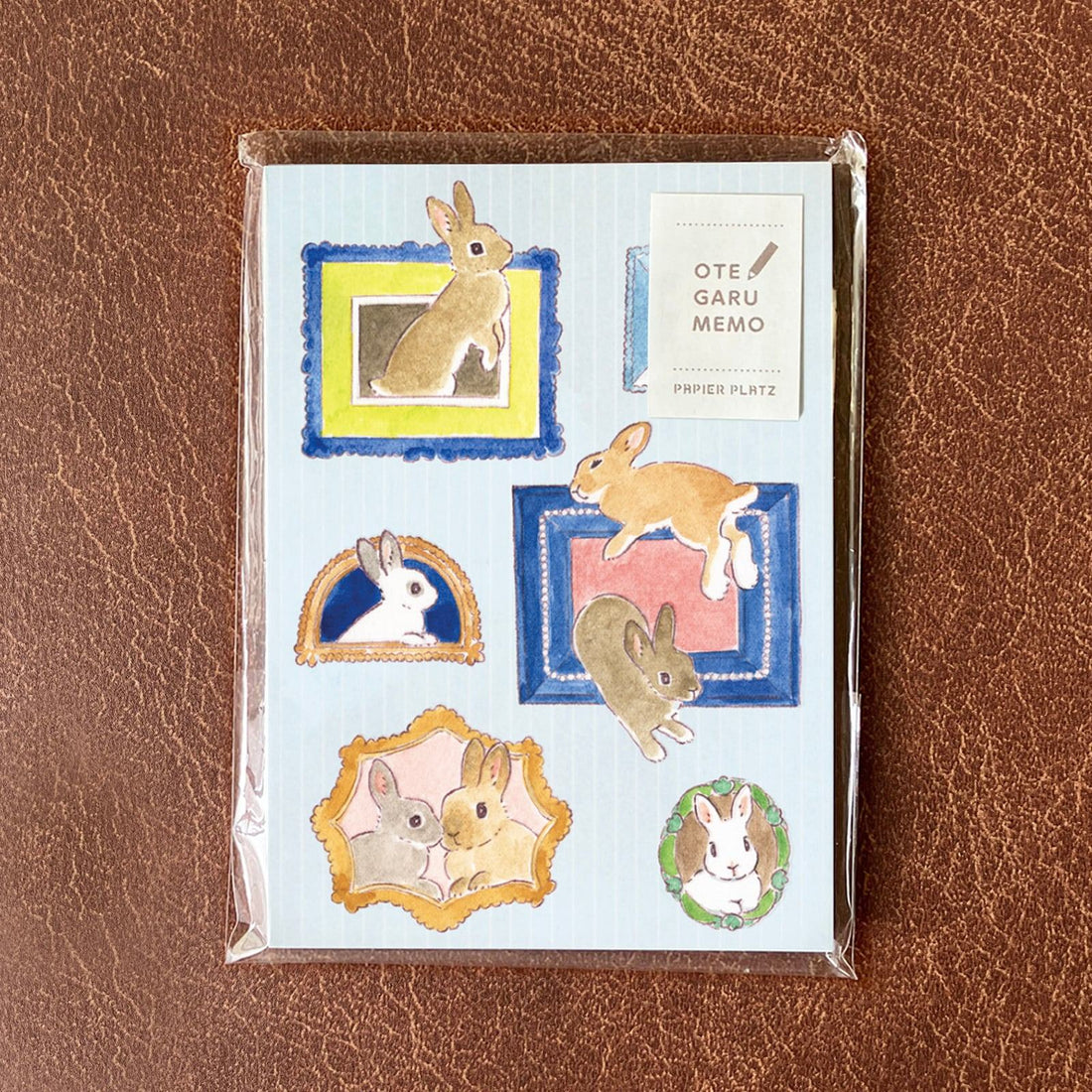 Schinako Moriyama OTEGARU MEMO - Rabbit and Mysterious Picture Frame - Papier Platz - Default Title by Techo Treats Stationery