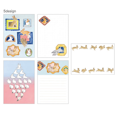 Schinako Moriyama OTEGARU MEMO - Rabbit and Mysterious Picture Frame - Papier Platz - Default Title by Techo Treats Stationery