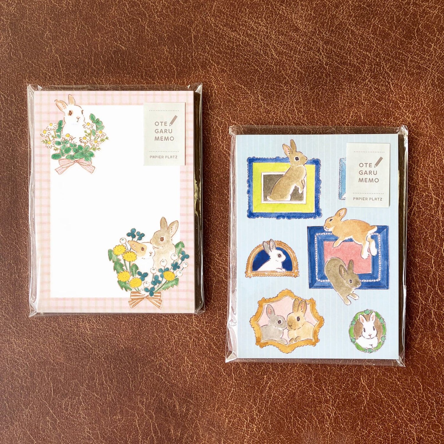 Schinako Moriyama OTEGARU MEMO - Rabbit and Mysterious Picture Frame - Papier Platz - Default Title by Techo Treats Stationery