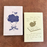 Schinako Moriyama Pocket Log Notebook - Rabbit and Picture Book - Papier Platz - Default Title by Techo Treats Stationery