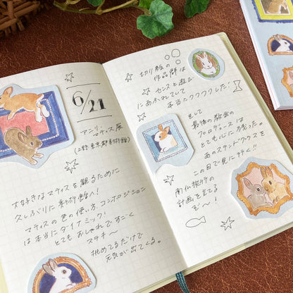 Schinako Moriyama Pocket Log Notebook - Snack Time - Papier Platz - Default Title by Techo Treats Stationery