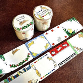Schinako Moriyama Roll Sticky Notes - Rabbit and Fruit - Papier Platz - Default Title by Techo Treats Stationery
