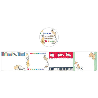 Schinako Moriyama Roll Sticky Notes - Rabbit and Hobbies - Papier Platz - Default Title by Techo Treats Stationery