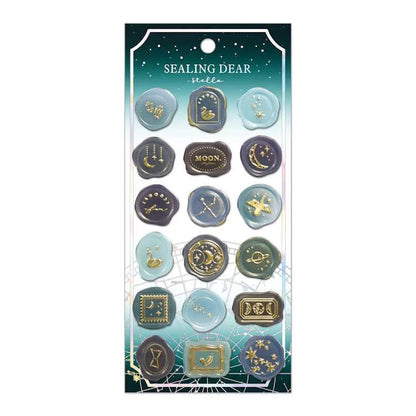 SEALING DEAR Stella Wax Seal Sticker - Luminous Green - Techo Treats