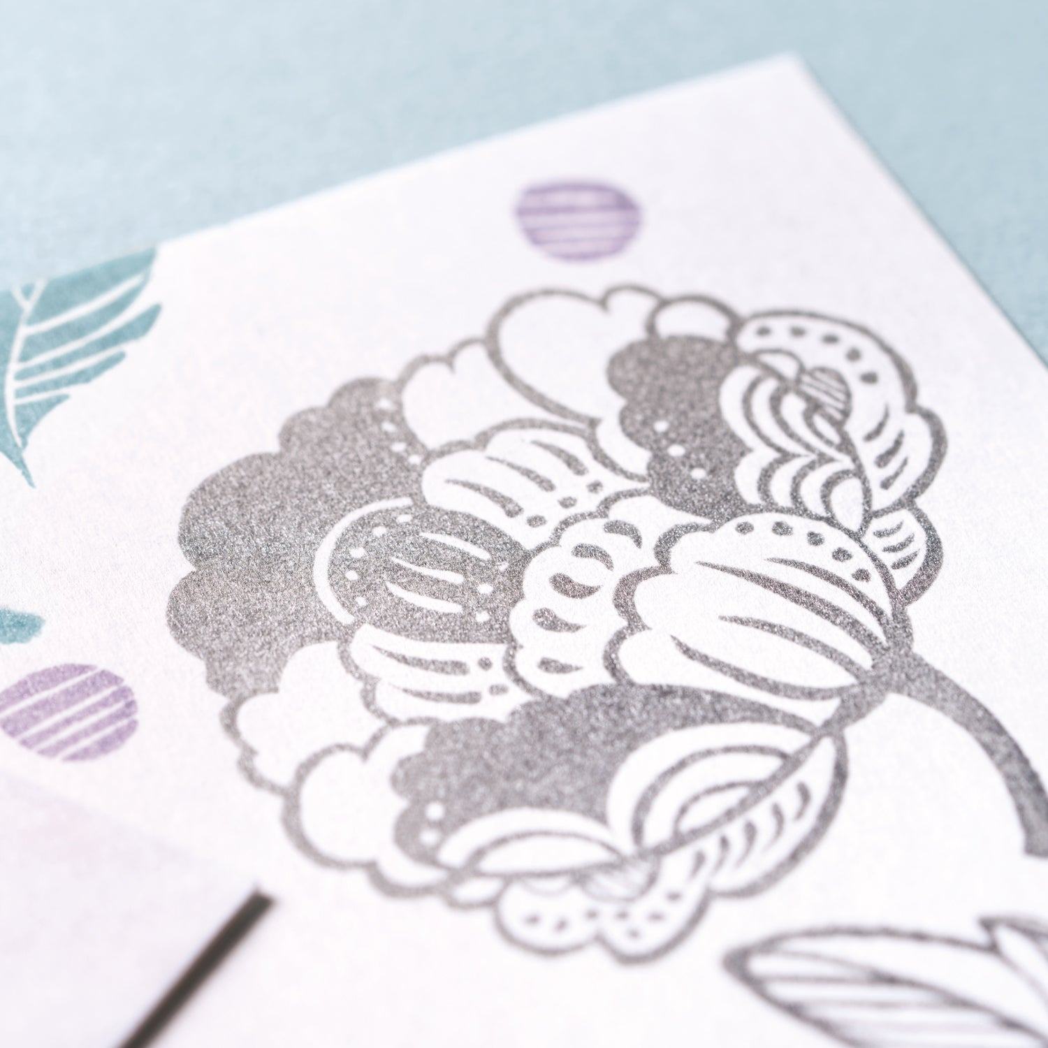Shachihata Iromoyo Kousai Oil-based Glow Ink Pad (10 colors) - Peony 牡丹色 by Techo Treats Stationery