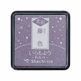 Shachihata Iromoyo Kousai Warabe Oil-based Glow Mini Size Ink Pad (10 colors) - Lavender 藤色 by Techo Treats Stationery