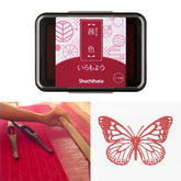 Shachihata Iromoyo Oil-based Ink Pad - 2021 New Color (5 colors) - Akane Iro 茜色 by Techo Treats Stationery
