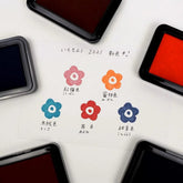 Shachihata Iromoyo Oil-based Ink Pad - 2021 New Color (5 colors) - Dark Blue 紺青色 by Techo Treats Stationery