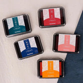 Shachihata Iromoyo Oil-based Ink Pad - 2021 New Color (5 colors) - Dark Blue 紺青色 by Techo Treats Stationery