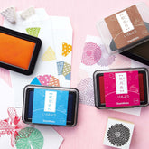 Shachihata Iromoyo Oil-based Ink Pad - 2021 New Color (5 colors) - Dark Blue 紺青色 by Techo Treats Stationery