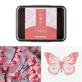 Shachihata Iromoyo Oil-based Ink Pad - 2021 New Color (5 colors) - Red Plum 紅梅色 by Techo Treats Stationery