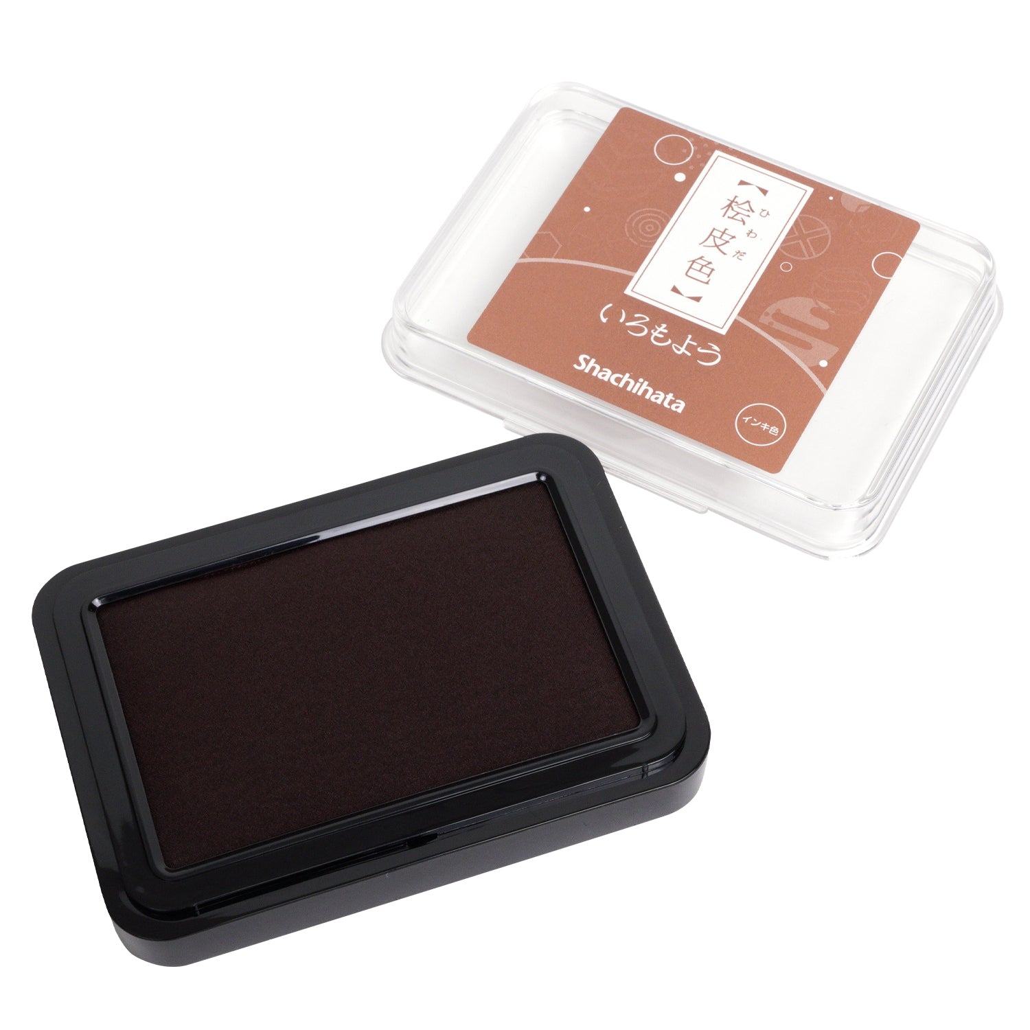 Shachihata Iromoyo Oil-based Ink Pad (7 colors) - Cypress Bark 檜皮色 by Techo Treats Stationery