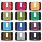 Shachihata Iromoyo Oil-based Ink Pad (7 colors) - Decay Leaf 朽葉色 by Techo Treats Stationery
