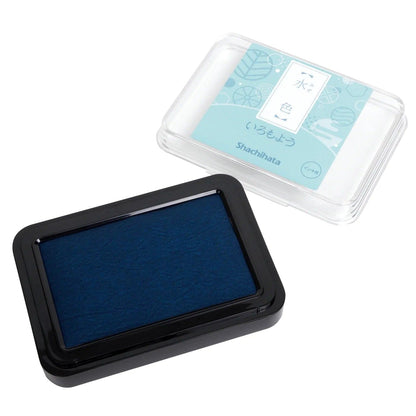 Shachihata Iromoyo Oil-based Ink Pad (7 colors) - Light blue 水色 by Techo Treats Stationery