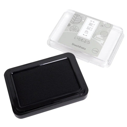 Shachihata Iromoyo Oil-based Ink Pad (7 colors) - Silver Rat 銀鼠色 by Techo Treats Stationery
