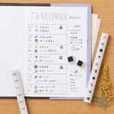 nototo 10 Themed Stick-type Mini Stamp - Scheduling - Techo Treats