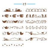 Shachihata Rotary Decoration Rubber Stamp - Bird (13 Patterns in One) - Default Title by Techo Treats Stationery