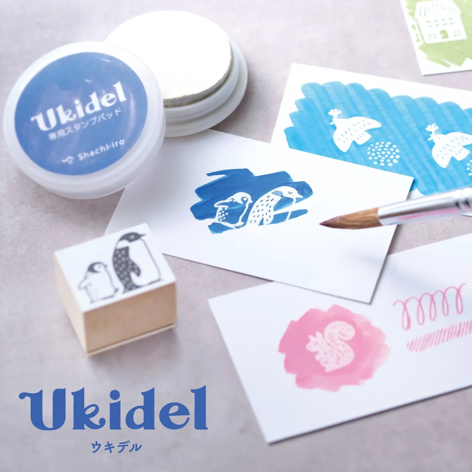 Shachihata Ukidel Ink Repellent White Stamp Pad - Default Title by Techo Treats Stationery