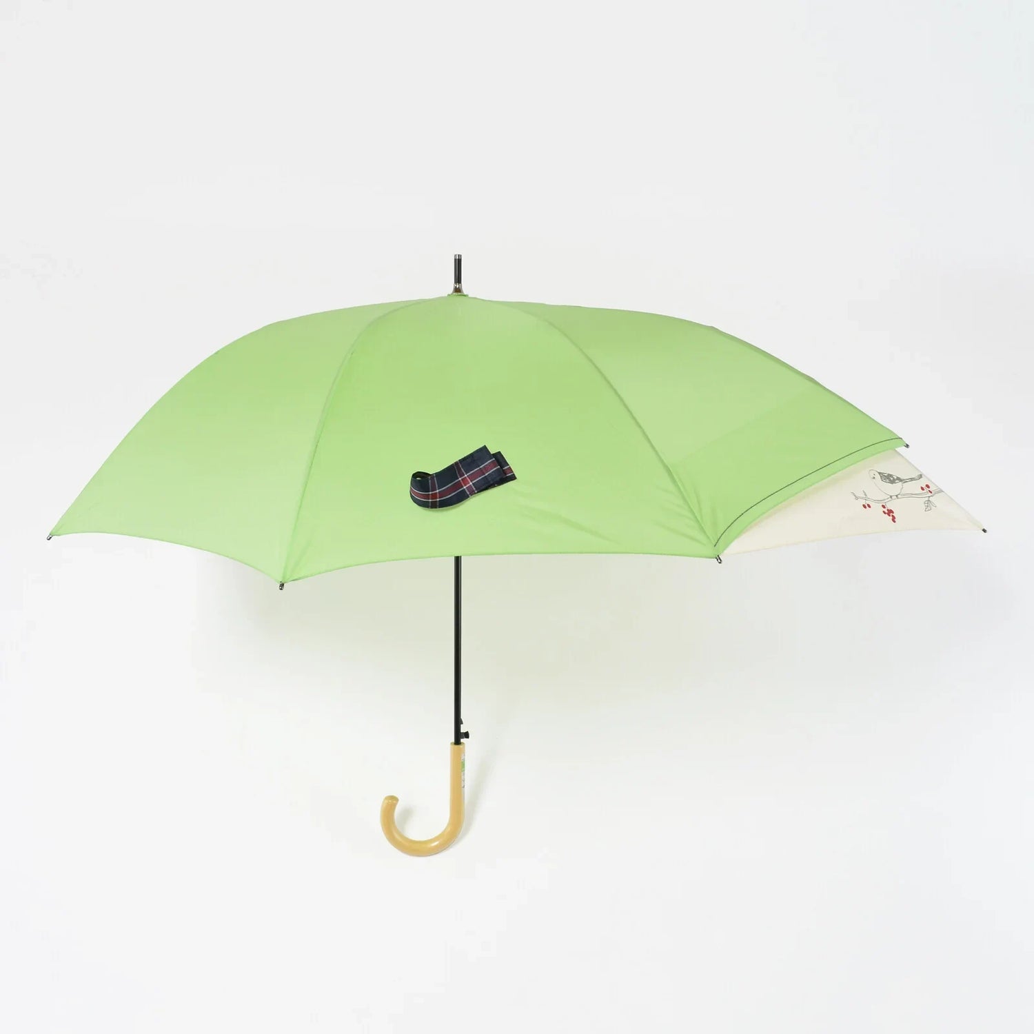 Shimaenaga Long-tailed Tit Black Slide Umbrella - 60cm - MIKUNI - Default Title by Techo Treats Stationery