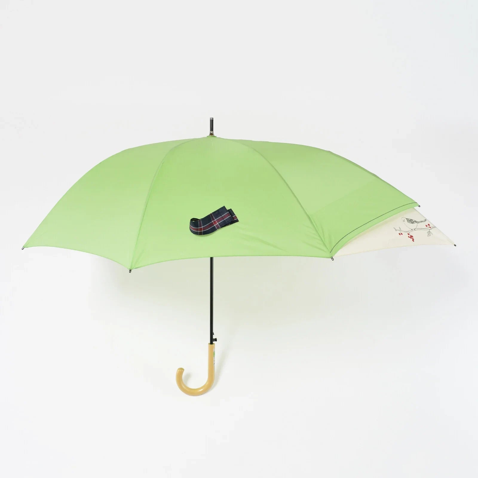 Shimaenaga Long-tailed Tit Black Slide Umbrella - 60cm - MIKUNI - Default Title by Techo Treats Stationery