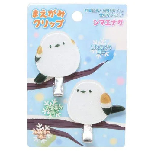 Shimaenaga Long-tailed Tit Hair Clip (2 pcs) - Default Title by Techo Treats Stationery