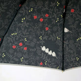 Shimaenaga Long-tailed Tit Long Umbrella (Black) - 60cm Windproof - MIKUNI - Default Title by Techo Treats Stationery