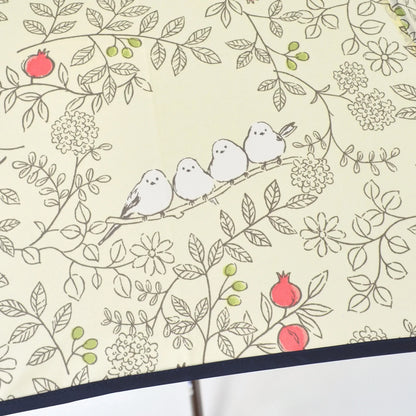 Shimaenaga Long-tailed Tit Long Umbrella (Off White) - 60cm Windproof - MIKUNI - Default Title by Techo Treats Stationery