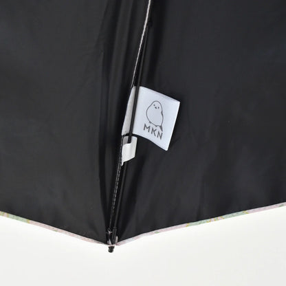 Shimaenaga Long-tailed Tit Mini Folding Umbrella (Flower Pattern - Pink) - 50cm All-weather UV- and Heat-blocking - MIKUNI - Default Title by Techo Treats Stationery