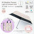 Shimaenaga Long-tailed Tit Mini Folding Umbrella (Flower Pattern - Pink) - 50cm All-weather UV- and Heat-blocking - Techo Treats