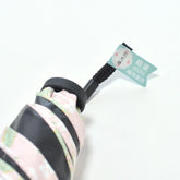 Shimaenaga Long-tailed Tit Mini Folding Umbrella (Flower Pattern - Pink) - 50cm All-weather UV- and Heat-blocking - Techo Treats