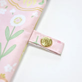 Shimaenaga Long-tailed Tit Mini Folding Umbrella (Flower Pattern - Pink) - 50cm All-weather UV- and Heat-blocking - Techo Treats