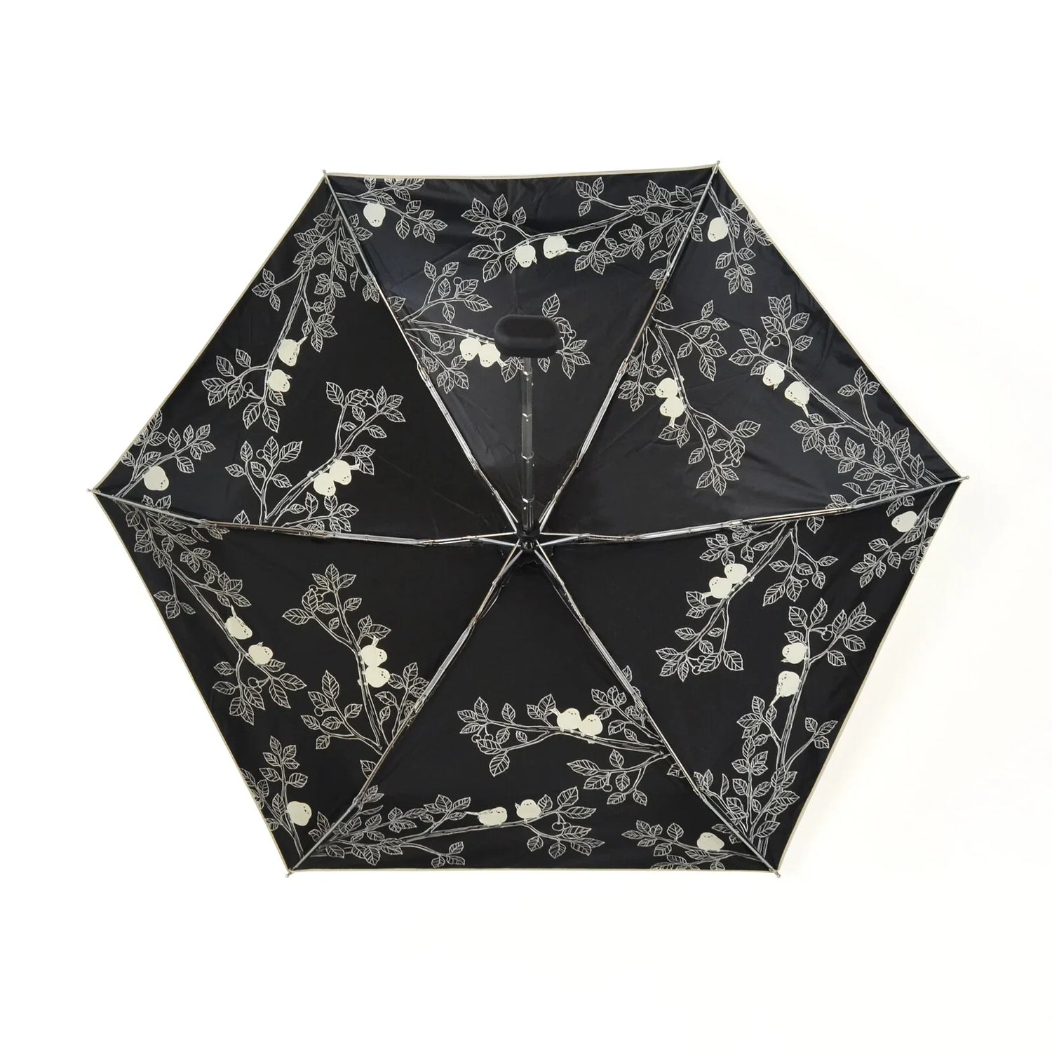 Shimaenaga Long-tailed Tit Mini Folding Umbrella (Square Mini) - 47cm All-weather UV- and Heat-blocking - MIKUNI - Default Title by Techo Treats Stationery