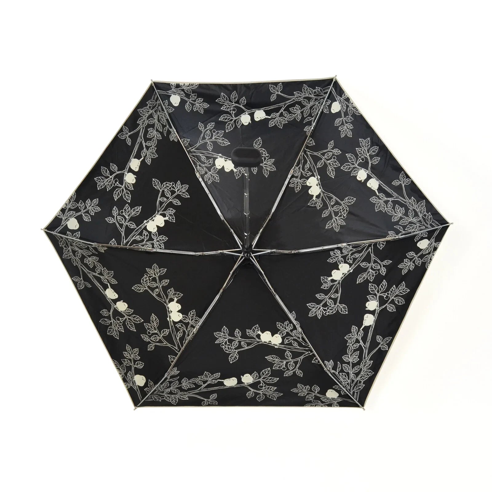 Shimaenaga Long-tailed Tit Mini Folding Umbrella (Square Mini) - 47cm All-weather UV- and Heat-blocking - MIKUNI - Default Title by Techo Treats Stationery