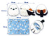 Shimaenaga Long-tailed Tit Stuffed Toy with Knee Blanket (21cm) - Techo Treats