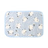 Shimaenaga Long-tailed Tit Velvet Pillow Cover / Mat - Baby Blue - polkapolka - Default Title by Techo Treats Stationery