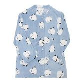 Shimaenaga Long-tailed Tit Velvet Sleepwear - Baby Blue - polkapolka - Default Title by Techo Treats Stationery
