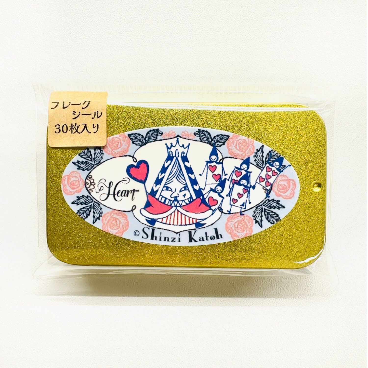 Shinzi Katoh Alice in Wonderland Flake Stickers in Tin - Usagi Alice - SEAL-DO - Default Title by Techo Treats Stationery