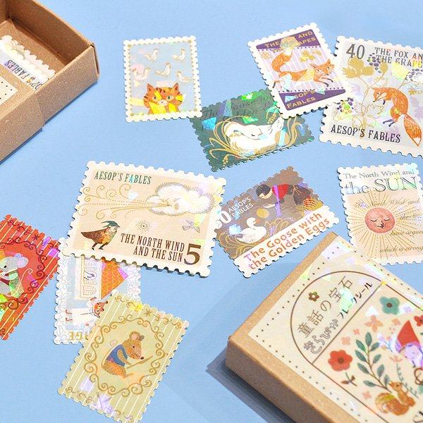 Shinzi Katoh Fairy Tale Jewels Sparkling Flake Stickers in Box - Andersen Fairy Tale 1 - Techo Treats